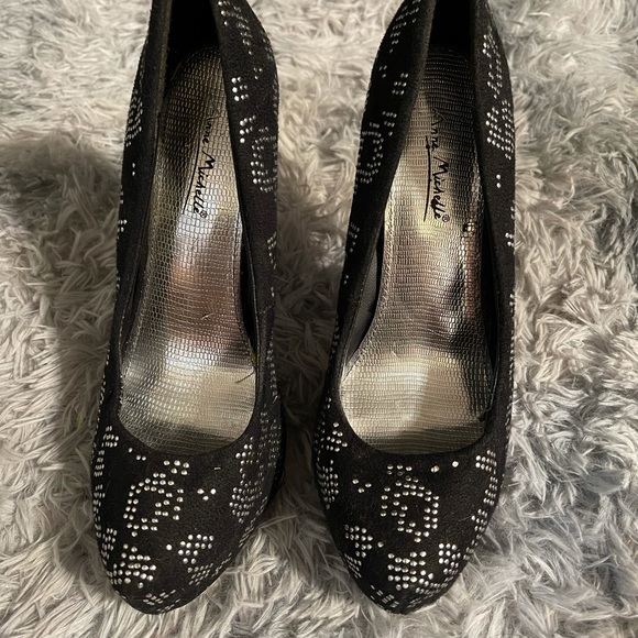 Anne Michelle black and silver Leopard pattern - Picture 2 of 6